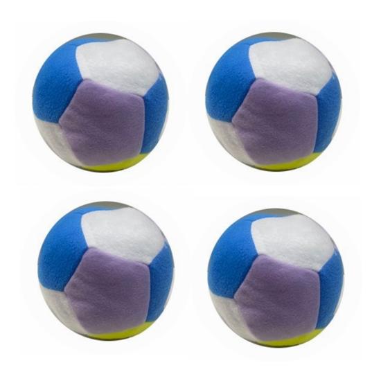 Peluş Renkli Büyük Top 20cm Zilli 6lı DLR03