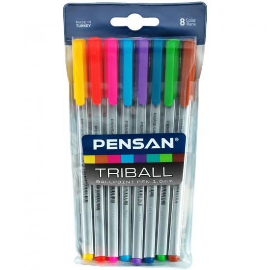 Pensan Triball Tükenmez Kalem 8Li Set 1003