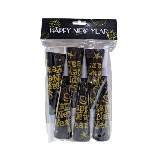 Happy New Year Simli Vuvuzela 6lı Poşette 2006414