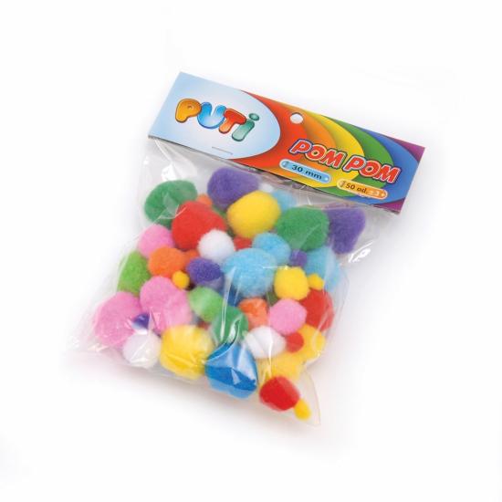 Puti Ponpon 10-20-30-Mm Karışık 00251
