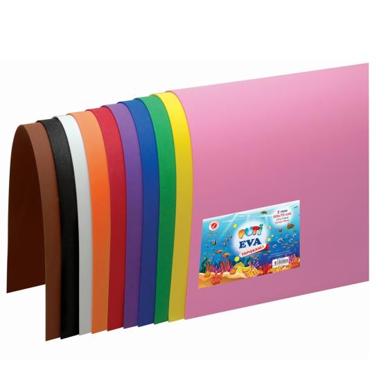 Puti Eva 50X70 Cm Yapışkanlı 10Lu Karışık Renk
