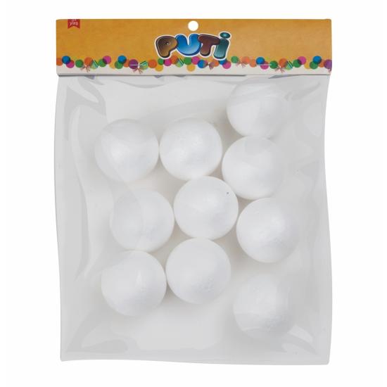 Puti Köpük Top 5 Cm 10Lu 4773