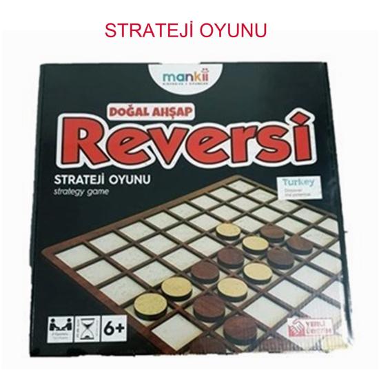 Ahşap Reversi MK103 Zeka Strateji Oyunu
