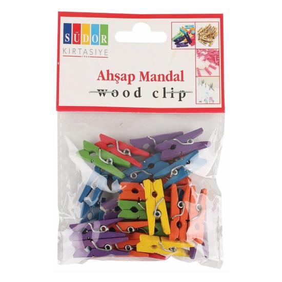 Südor Mandal Küçük Renkli Ahşap Bs99