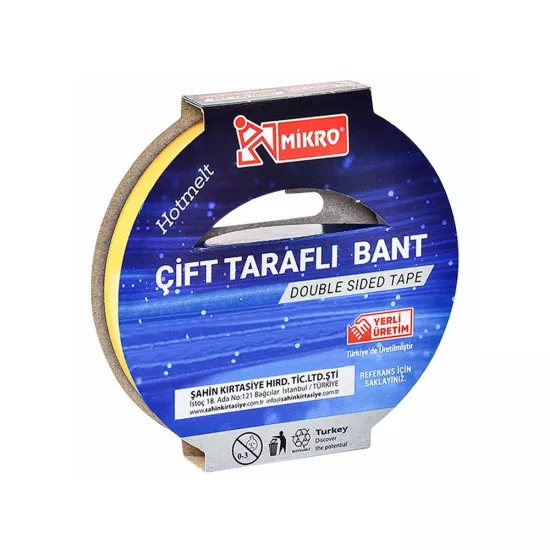 Mikro Çift Taraflı Bant Bnt-102 18Mmx25Mt 