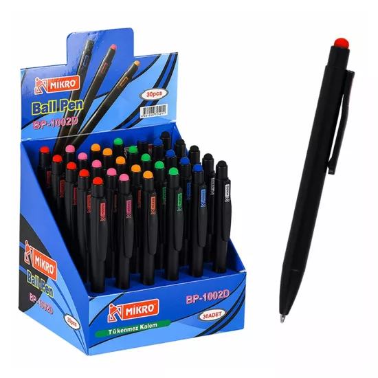 Mikro Tükenmez Kalem Kısa  Dok. Metal 1 Adet