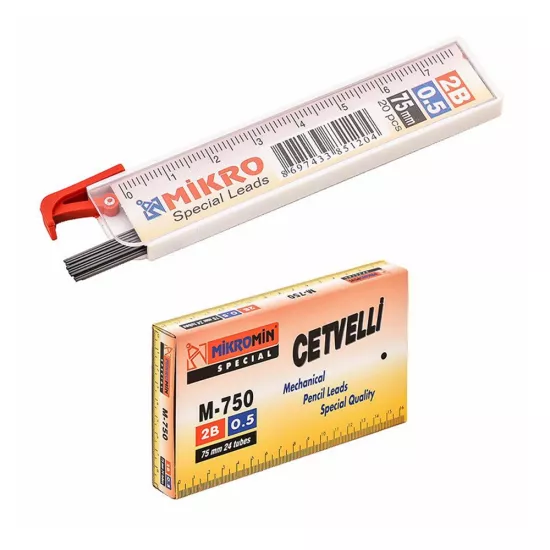 Mikro Min Uç M-750 0.5  Çetvelli 75 Mm 1 Paket