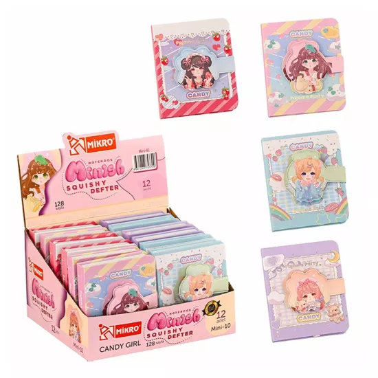 Minish Candy Girl Squishy Mini Not Defteri  1Ad.