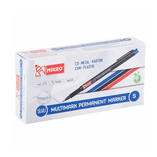 Mikro Asetat Kalemi Mk-419 S Mavi 1 Paket