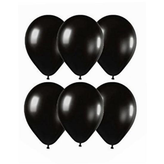 Balon Gemar Metalik Siyah 11inch 100lü