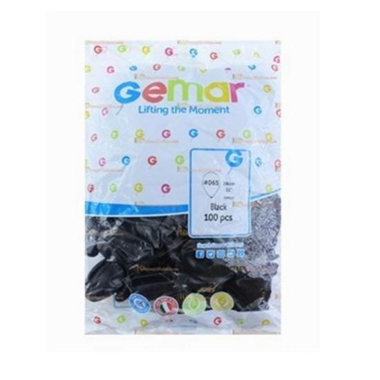 Balon Gemar Metalik Siyah 11inch 100lü