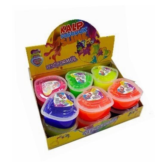 Slime Oyun Jeli Baba Kalp Şişirilen 12li
