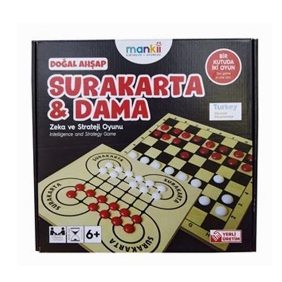 Surakarta Ve Dama MK11 Ahşap Zeka Ve Strateji Oyun