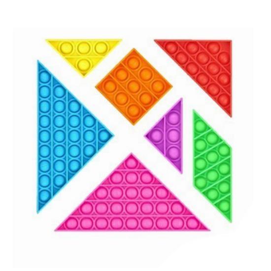 Tangram Popit Push N Pop 7pcs 20x20cm