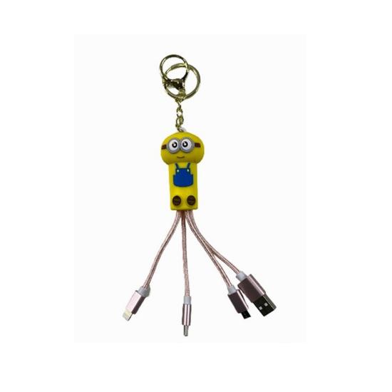 Anahtarlık Telefon Usb Çoklu Şarj Aleti Figürlü