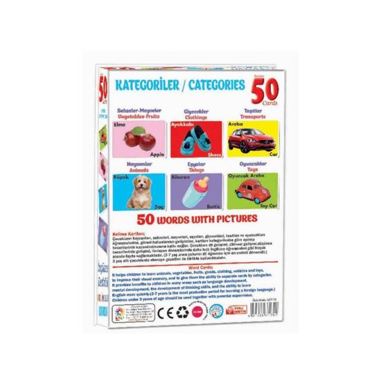 Türkçe-İngilizce Flash Kartlar Baby  Kelime LC7179