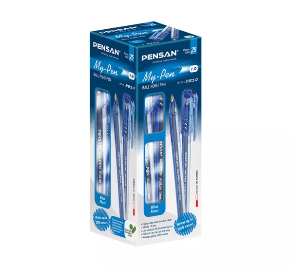 Pensan My-Pen Tükenmez Kalem 2210 Mavi 25li Pk