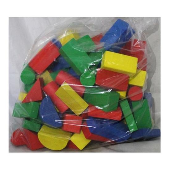Wooden Bloks Ahşap Bloklar 100pcs