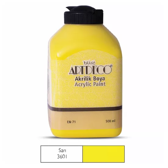 Artdeco Akrilik Boya 500 Ml Sarı Y-070L-3601