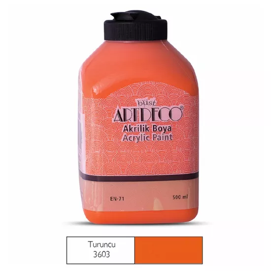 Artdeco Akrilik Boya 500 Ml Turuncu Y-070L-3603