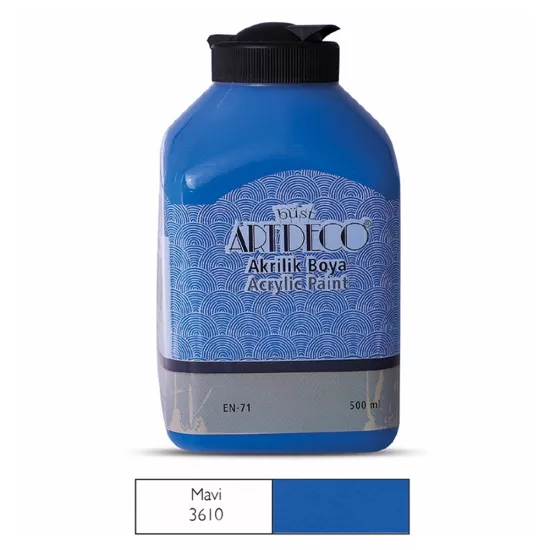 Artdeco Akrilik Boya 500 Ml Mavi Y-070L-3610