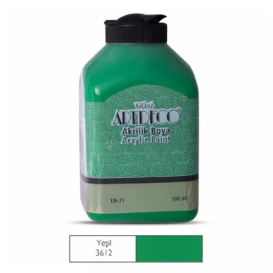 Artdeco Akrilik Boya 500 Ml Yeşil Y-070L-3612
