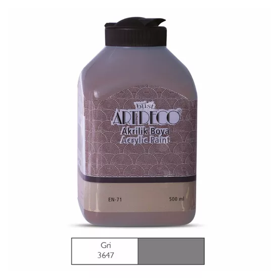 Artdeco Akrilik Boya 500 Ml Gri Y-070L-3647