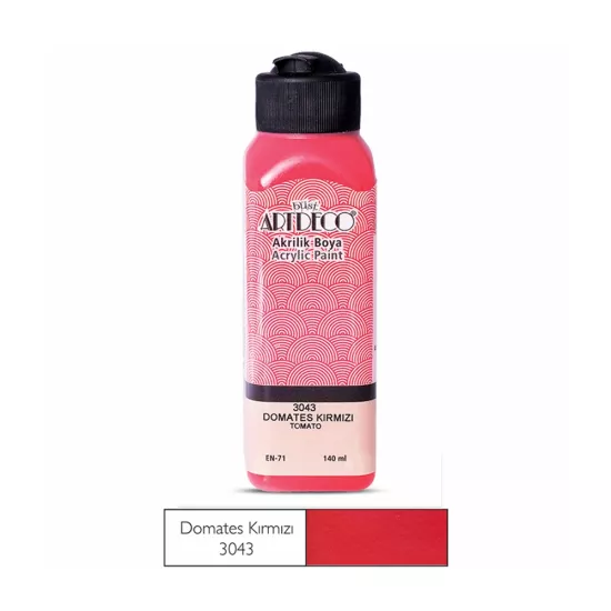 Artdeco Akrilik Boya 140 Ml Domates Kırmızısı