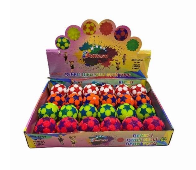 Yanıp Sönen 8894 Işıklı Top 65mm 24lü